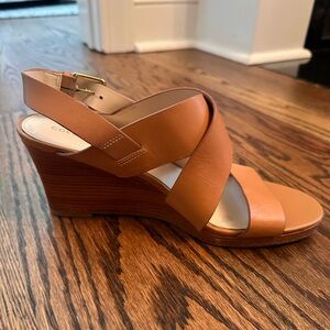 Cole Haan Camel Wedge Heel, Size 8.5